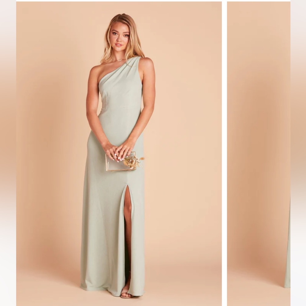 Birdy Grey Sage Green Crepe Dress